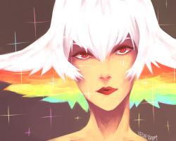 slbtumblng:  bootysenpie:  was doodling a face, realized that it looked like ragyo so, eh.. also tumblr butchered the quality, click for better quality  Greatest decision ♥  beautiful mama~ &lt;3 &lt;3 &lt;3