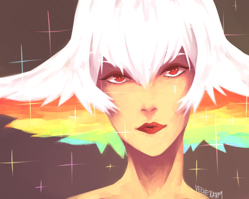 slbtumblng:  bootysenpie:  was doodling a face, realized that it looked like ragyo so, eh.. also tumblr butchered the quality, click for better quality  Greatest decision ♥  beautiful mama~ <3 <3 <3