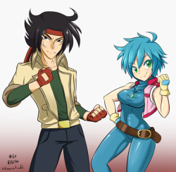 Domon and Allenby as requested by an anon. I feel like re-watching G-Gundam again, That&rsquo;s my childhood, man.