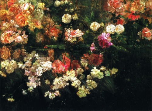 labellefilleart: Garden in May, Maria Oakey Dewing