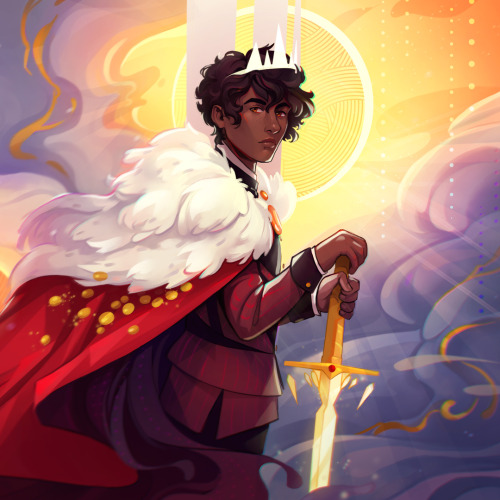 Prince Audric from Lightbringer. ☀️ A dust cover commissioned by @foxandwit! 