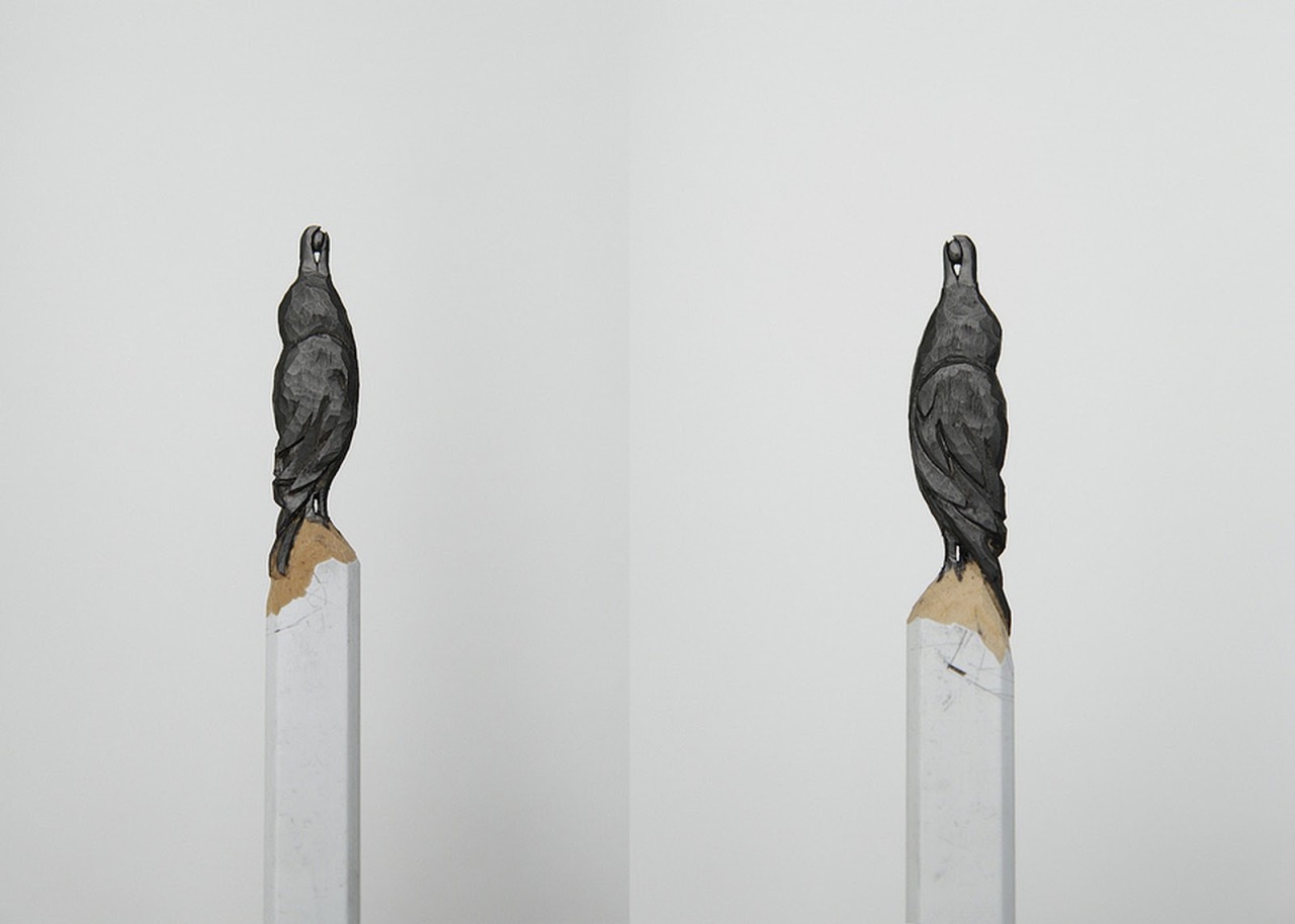 exhibition-ism:  Diem Chau&rsquo;s miniature pencil and crayon sculptures. 