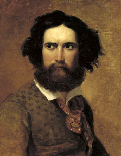 blastedheath:  Charles Loring Elliott (American, 1812-1868), Self-portrait, 1845. Oil