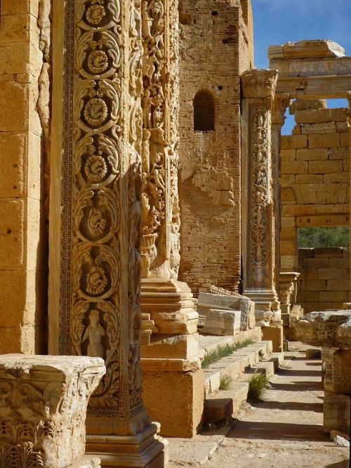 last-of-the-romans:Basilica of Septimius Severus, Leptis Magna. (x)
