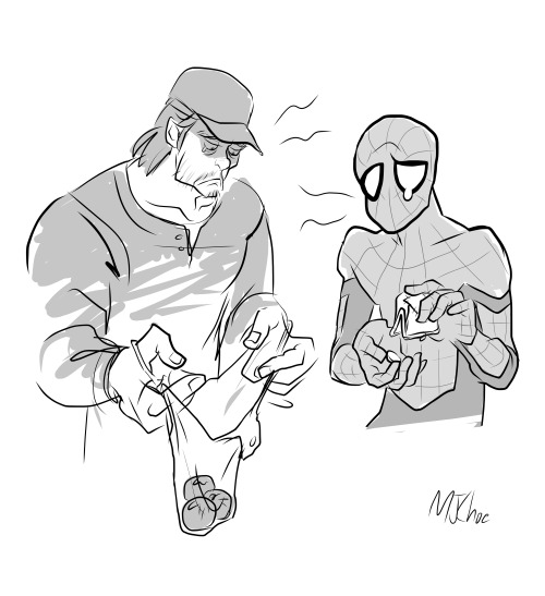 Bucky and Spidey