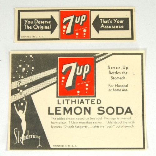 Fun History Fact,7UP was originally marketed as “Lithiated Lemon Soda” and was claimed t