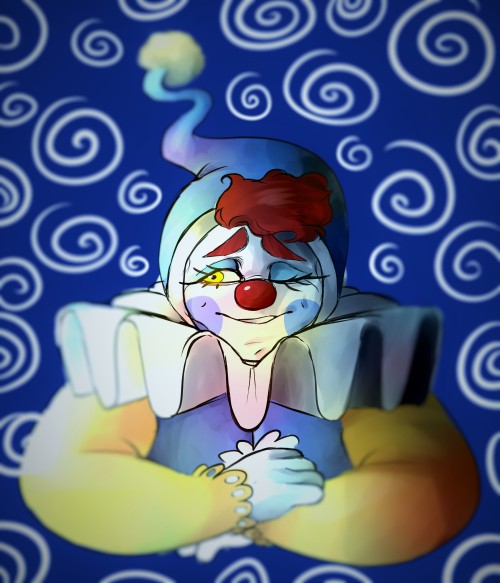 toastysalt:@cat-pun(their clownsona is cute and honestly everyone else needs to up their clown game 