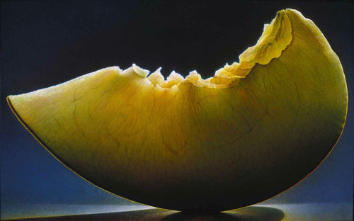 digg:  wnycradiolab:  unicorn-meat-is-too-mainstream:  Dennis Wojtkiewicz is best known for his exploration of the “sensitive nature of time” in his large-scale oil paintings of fruits and flowers.   Breakfast.  We’ll take them all, please. 