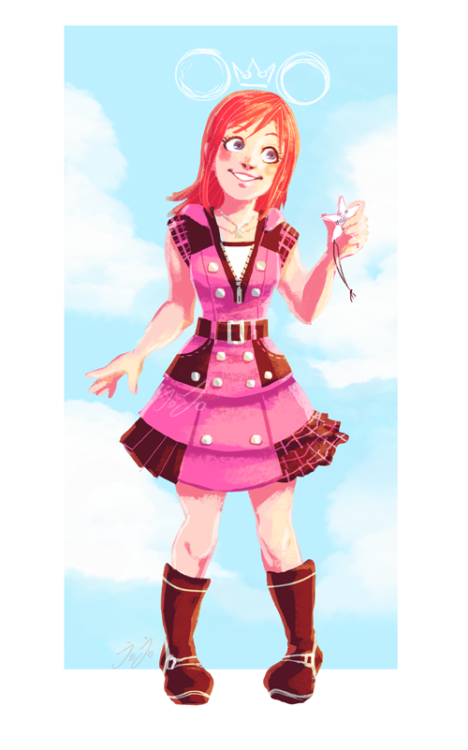 Kairi’s KH3 outfit! This feels like a mix of Minne Mouse and The World Ends With You. sweet&yout