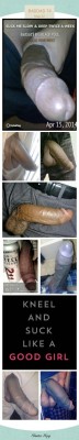 thickwives4bbc:  slaveslut4blk:  churchofthebigblackpenis:  PRAISE BIG BLACK PENIS! PRAISE MINISTER BAD DAD! baddad74:  Reblog if you would suck my Dick daily   All day everyday  Ok.
