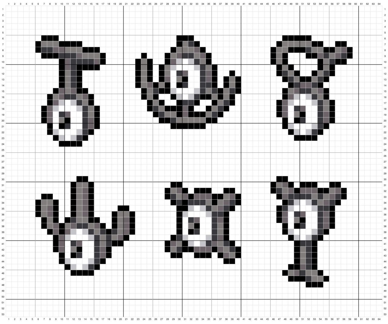 Pokémon – Unown – Birdie Stitching