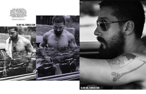 glam-val:Shia LaBeouf by Craig McDean for Interview November 2014
