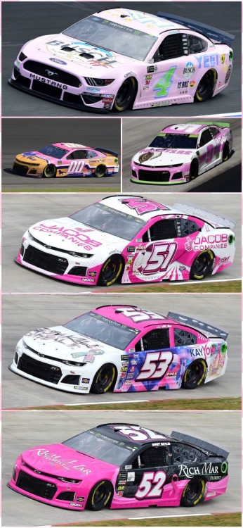 nascarfan12: Favorite Breast Cancer Awareness Paint Schemes of 2019!!