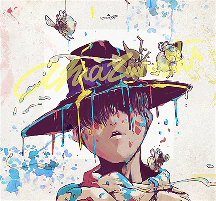 Music Illustration Awards 出展作品 Eflection ノミネート作品 Amazarashi スピードと摩擦