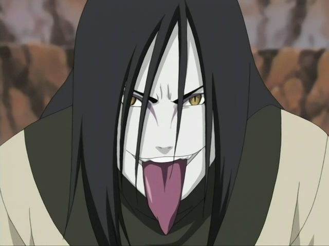 long tongue anime — anime - naruto character- orochimaru