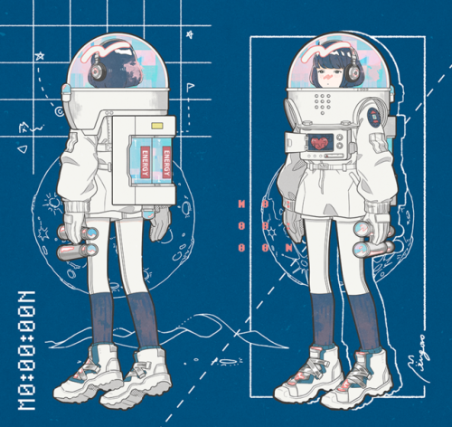 junngoro: SpacesuitMy illustration is fiction, so please look at the reality if you want a realistic