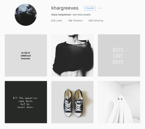 queerklaus: the academy ⇾ instagram profiles (click for larger)