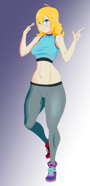 Diana showing off her jogging outfit