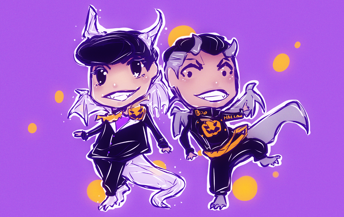 churriart:  Some JJBA Halloweenies. 