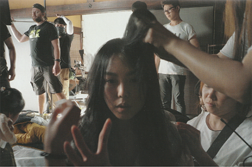 shesnake:  Kim Min-hee on the set of The Handmaiden (2016) dir. Park Chan-wook