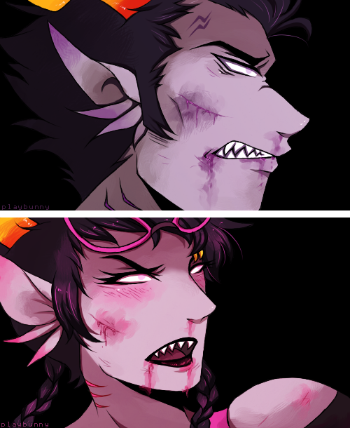 So I bare my skinAnd I count sinsAnd I close my eyesAnd I take it inI’m bleeding out, I’m bleeding out for you - - - So after I finished the first Bleedstuck troll photoset (linked below) I had to do the Dancestors as well ! As always this