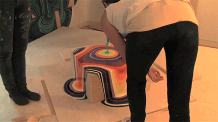 ART: Psychedelic Pour Paintings by Holton RowerNew York-based artist Holton Rower creates psych