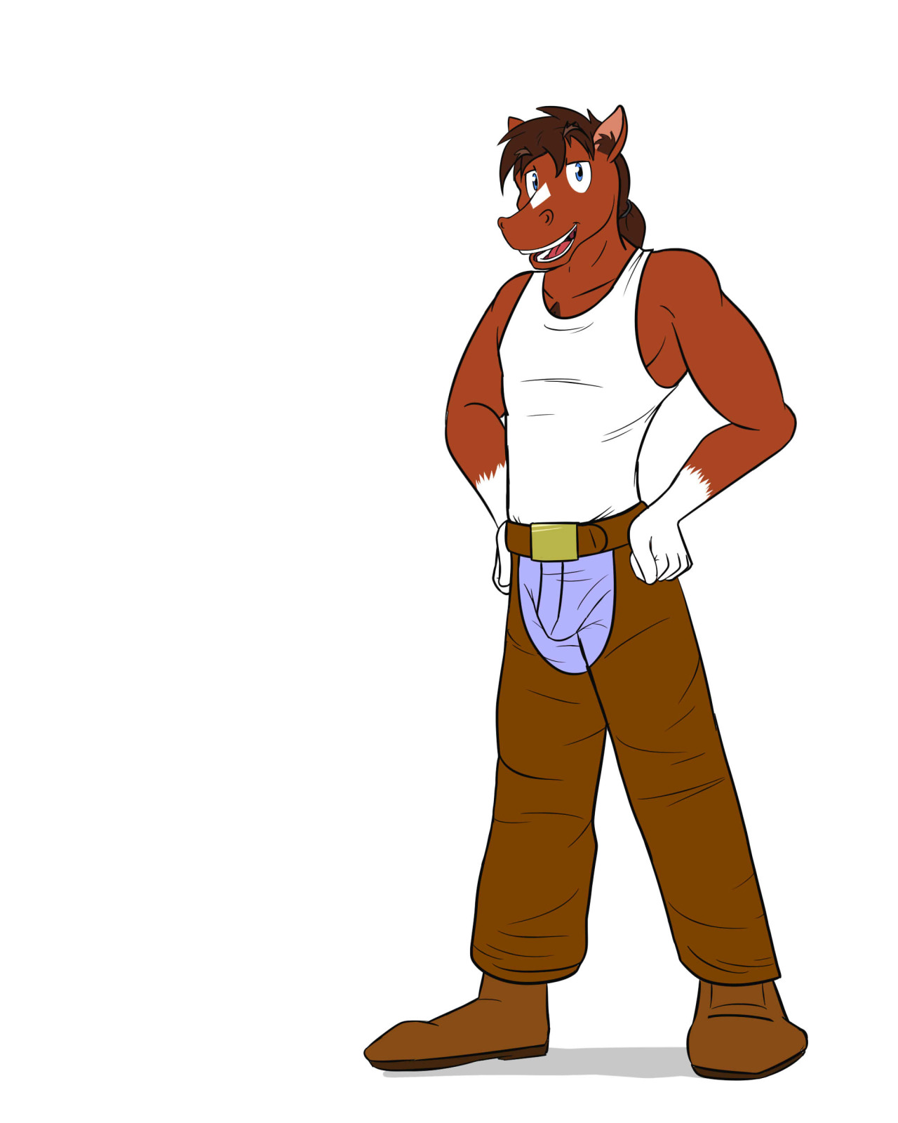 Blake in some chaps.  Just wanted to see what he’d look like wearing them.