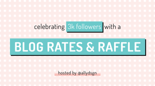 allydsgn: Hello everyone! Allyson here! First of all, thanks so much for 3,000 followers! Wow! ;u; A