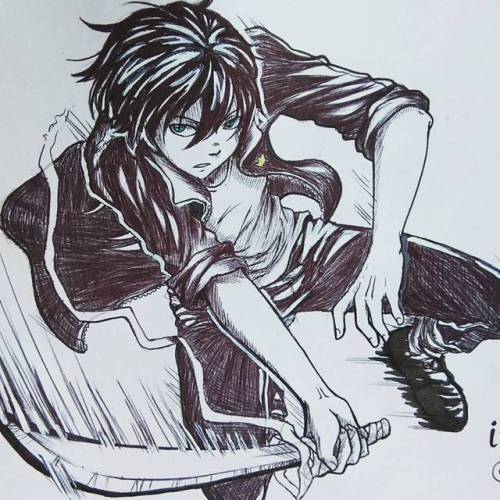 nitteart: Inktober - Day 6: Sword Suddenly my drawing of Yato from last year started getting likes a