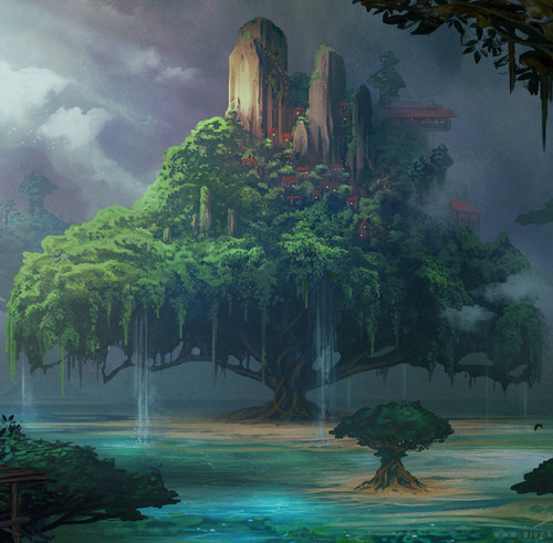 cinemagorgeous: Elder Tree by artist   Alyn Spiller.