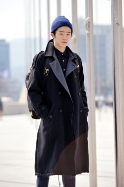 koreanmodel:  Streetstyle: Jang Euisoo at Fall 2014 Seoul Fashion Week shot by Choi Seung Jum 