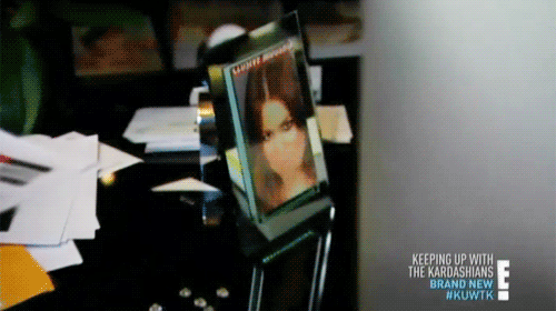 bricesander:Kris Jenner has Khloe’s mugshot framed on her desk. 