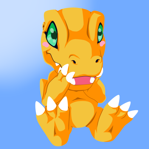 b-dangerous:Baby Agumon!