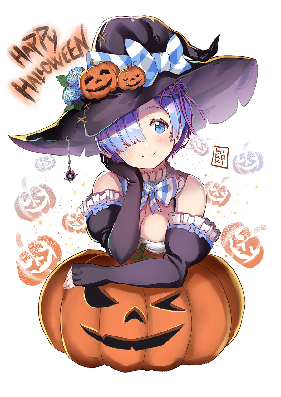 Happy halloween  Anime halloween Anime witch Anime