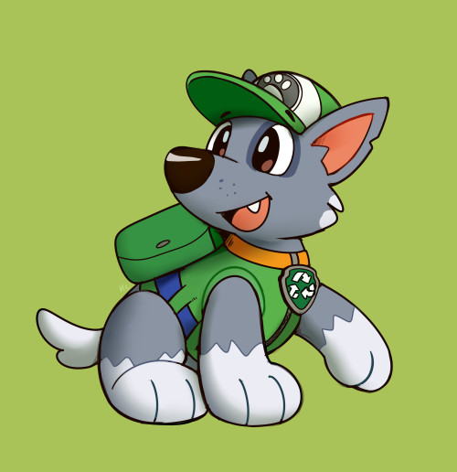 (Ko-fi comm) Rocky from Paw Patrol for anonymous!  Interested in getting a drawing? Check out my ko-