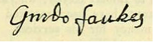 theoddmentemporium:  Guy Fawkes’ Post-Torture Signature Guy Fawkes, or Guido Fawkes, was a member of a group of English Catholics who plotted to blow up parliament and kill the King in 1605. Fawkes was charged with the job of lighting the gunpowder