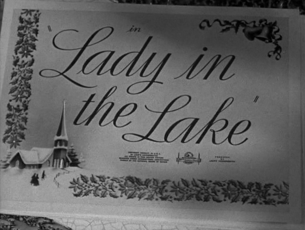 ozu-teapot:Lady in the Lake | Robert Montgomery | 1946