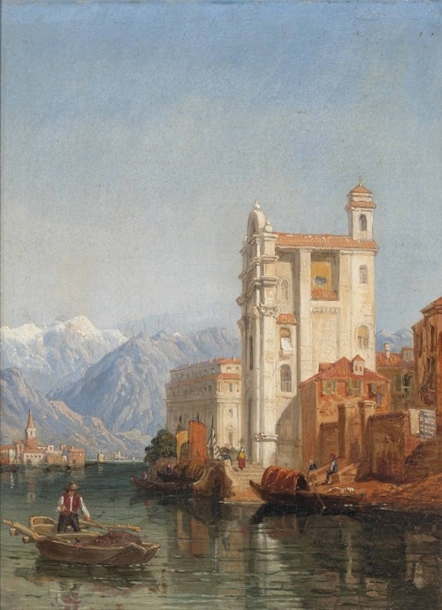 laclefdescoeurs:Lake Maggiore, George Clarkson Stanfield