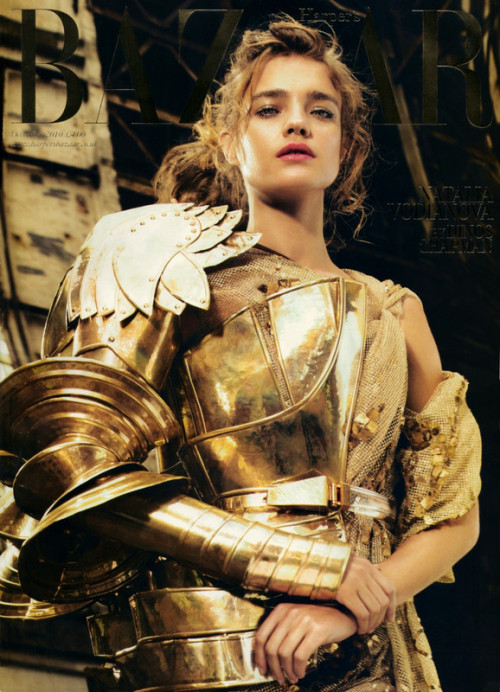 a-state-of-bliss:Harpers Bazaar UK Dec 2010 - Natalia Vodianova by Michelangelo Di Battista