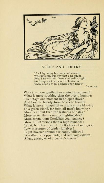 starrydiadems: First verse of Sleep and Poetry by John Keats.