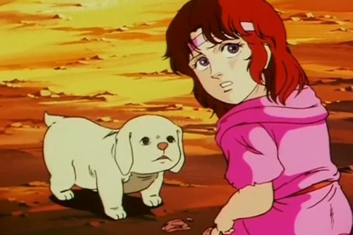 splendidland:the fist of the north star anime added this puppy that wasn’t in the original manga in 