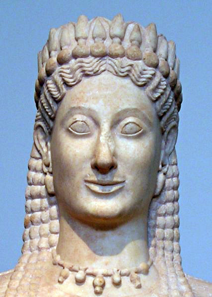 Kore (Phrasikleia) by Ariston of Paros, 550 BC