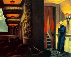 last-picture-show: “The lack of communication between the people in my paintings are probably a reflection of my own, if I may say, loneliness. I don’t know. It could be the whole human condition. ” Edward Hopper, New York Movie 