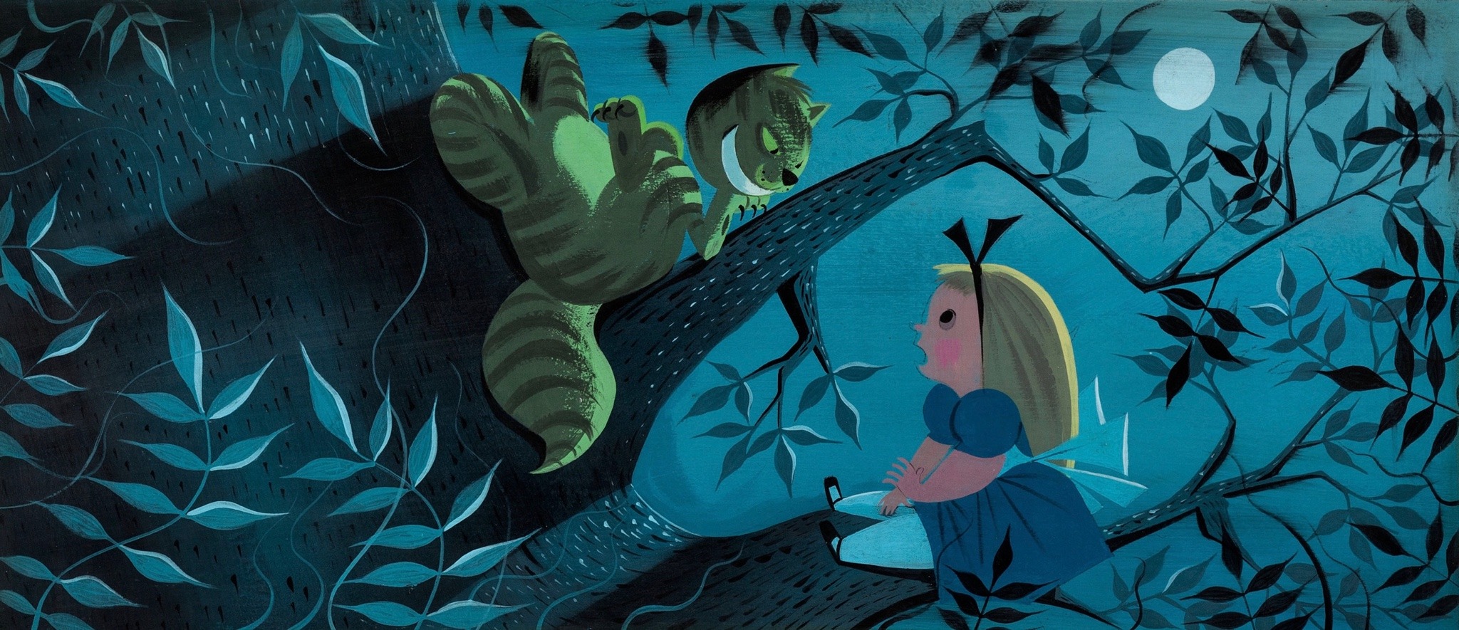 weirdlandtv:Mary Blair concept art for Disney’s ALICE IN WONDERLAND (1951).