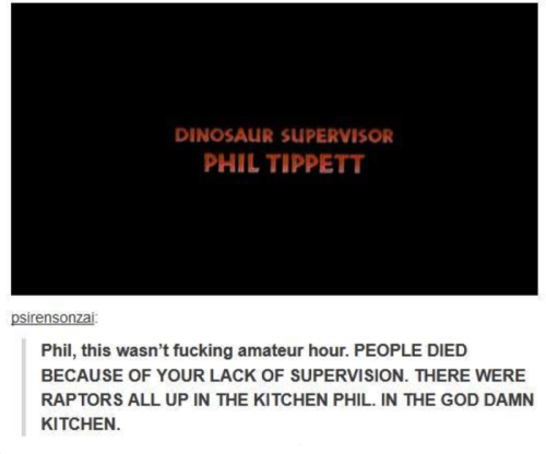 totallynotagentphilcoulson: I’ve been waiting for Phil Tippett to respond to this joke