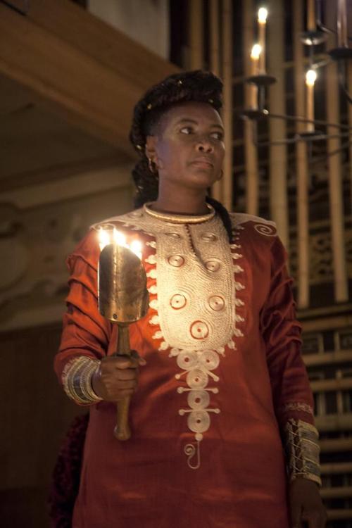 shakespearesglobeblog:Richard II on the Sam Wanamaker Playhouse stage.   Adjoa Andoh 