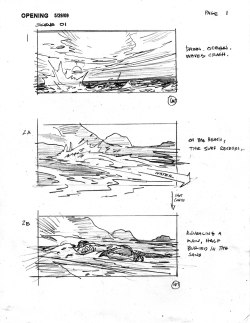 gabrielhardman:  INCEPTION Storyboards by Gabriel Hardman. Opening sequence. 