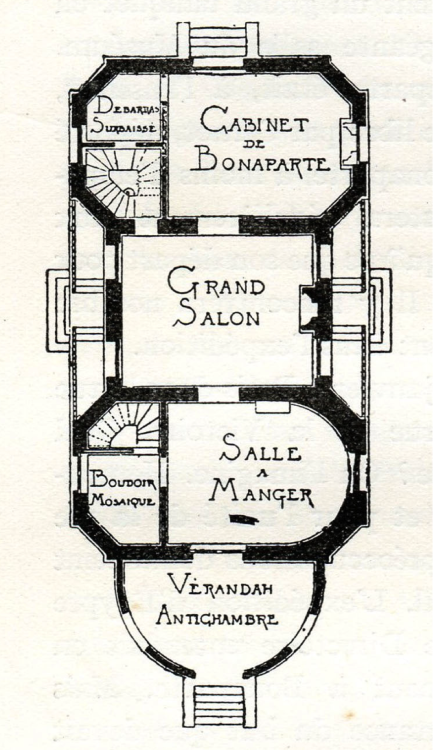 valinaraii: Façade and plans of Napoleon and Josephine’s first house in the Rue Chanter