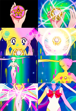 eternal-sailormoon:   Picspams -&gt; Moon Crystal Power, Make Up!  