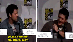 supermishamiga:  Jensen and his accent kink
